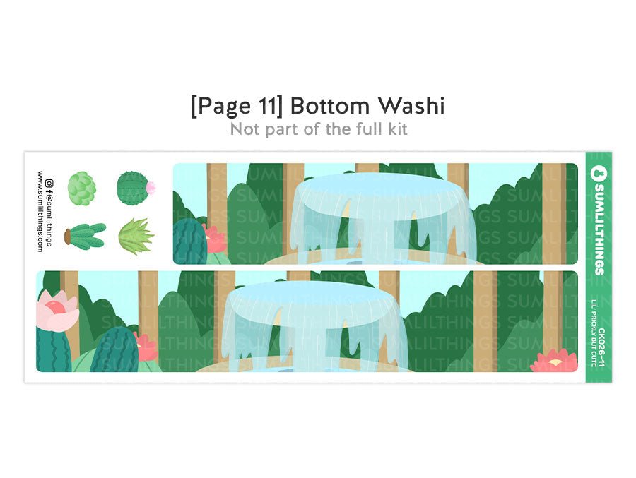 Vertical Kit - Prickly But Cute (10 Pages) - Gold Foil - SumLilThings