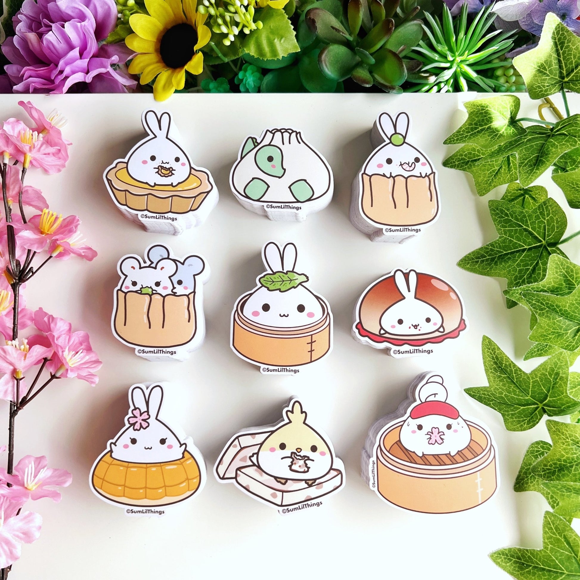 Vinyl Sticker - Dimsum Series (Set of 9) - SumLilThings