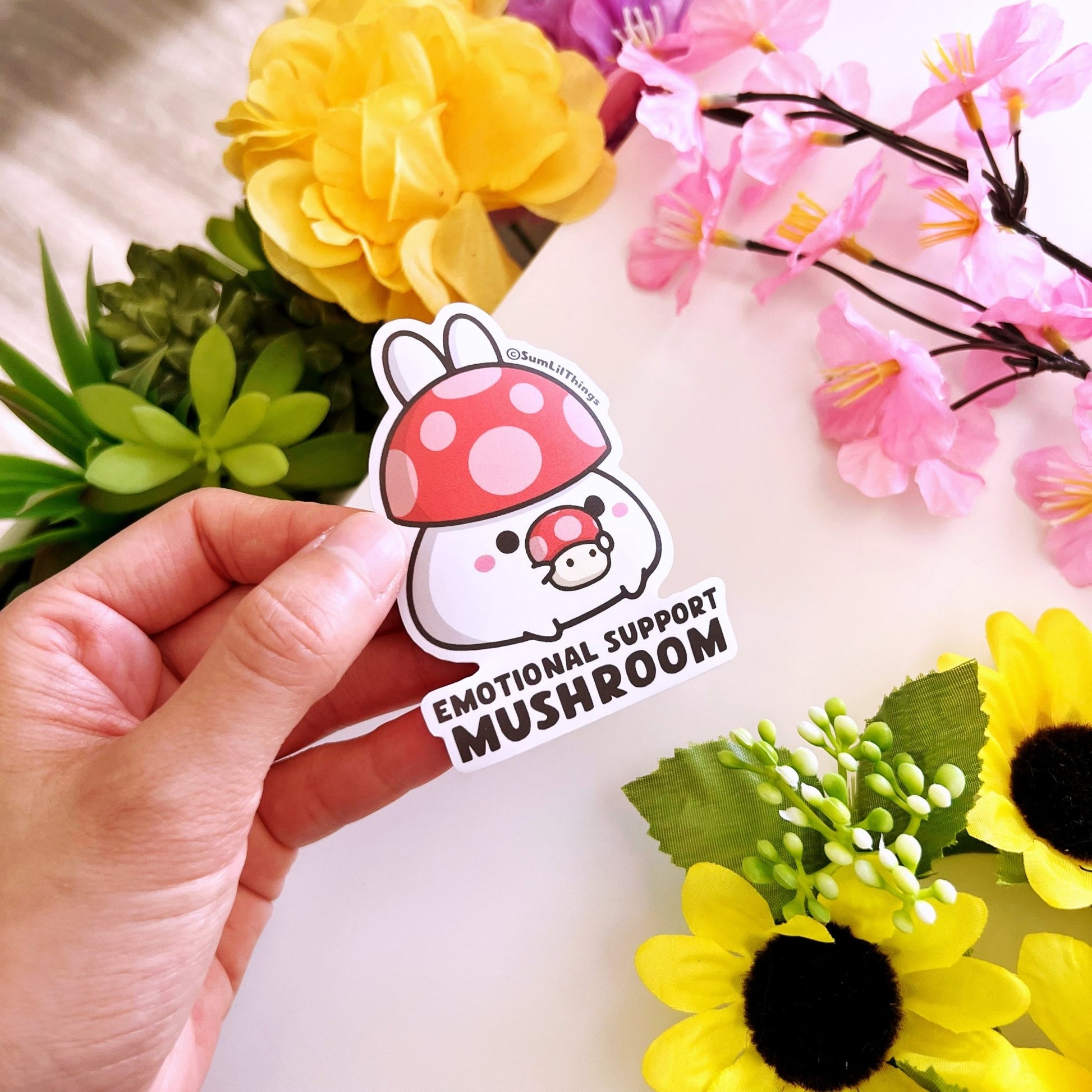 Vinyl Sticker - Emotional Support Mushroom - SumLilThings