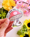 Vinyl Sticker - Here For The Vibe (Plant) - SumLilThings