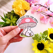 Vinyl Sticker - Here For The Vibes (Boba) - SumLilThings