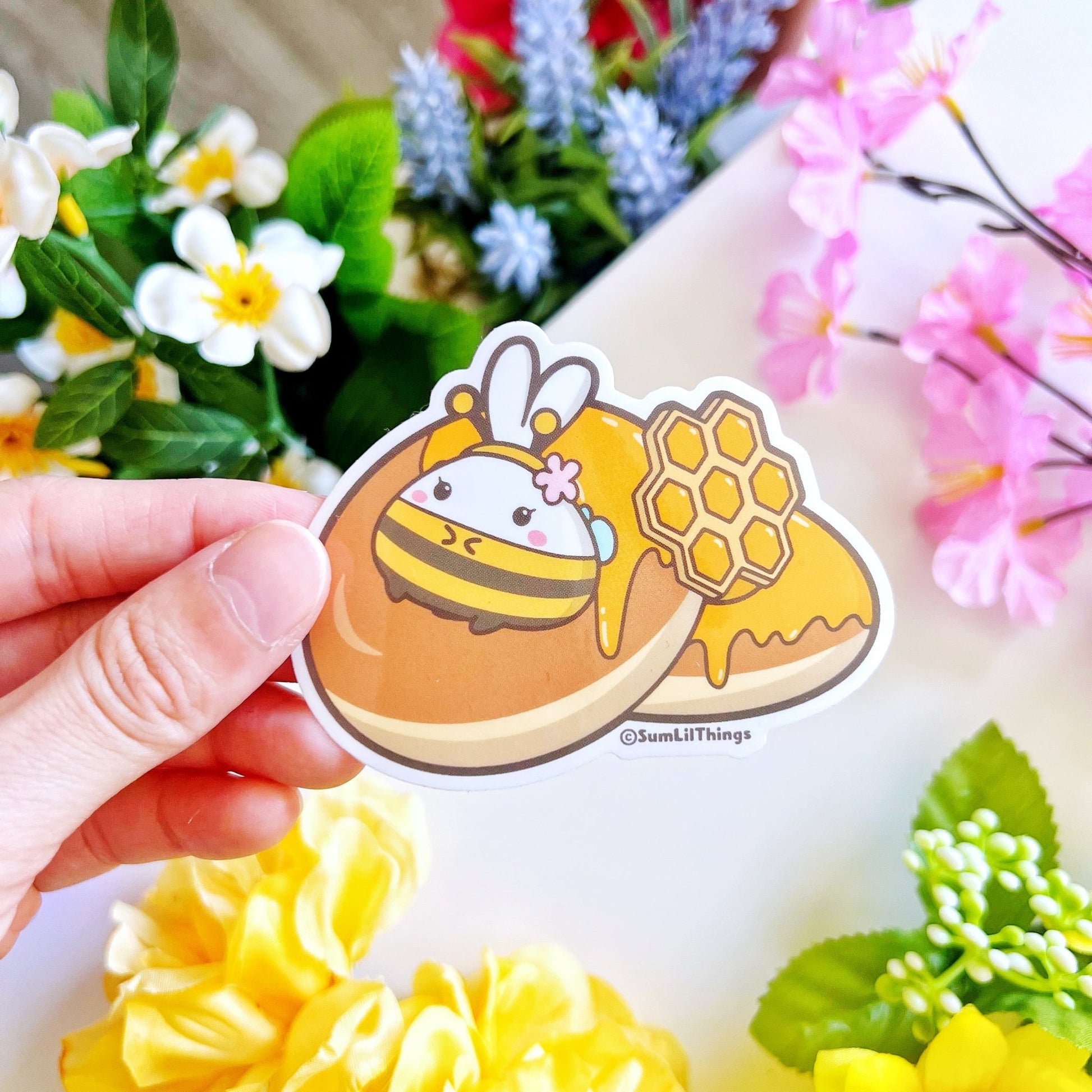 Vinyl Sticker - Honey Donut Mimi (Transparent) - SumLilThings