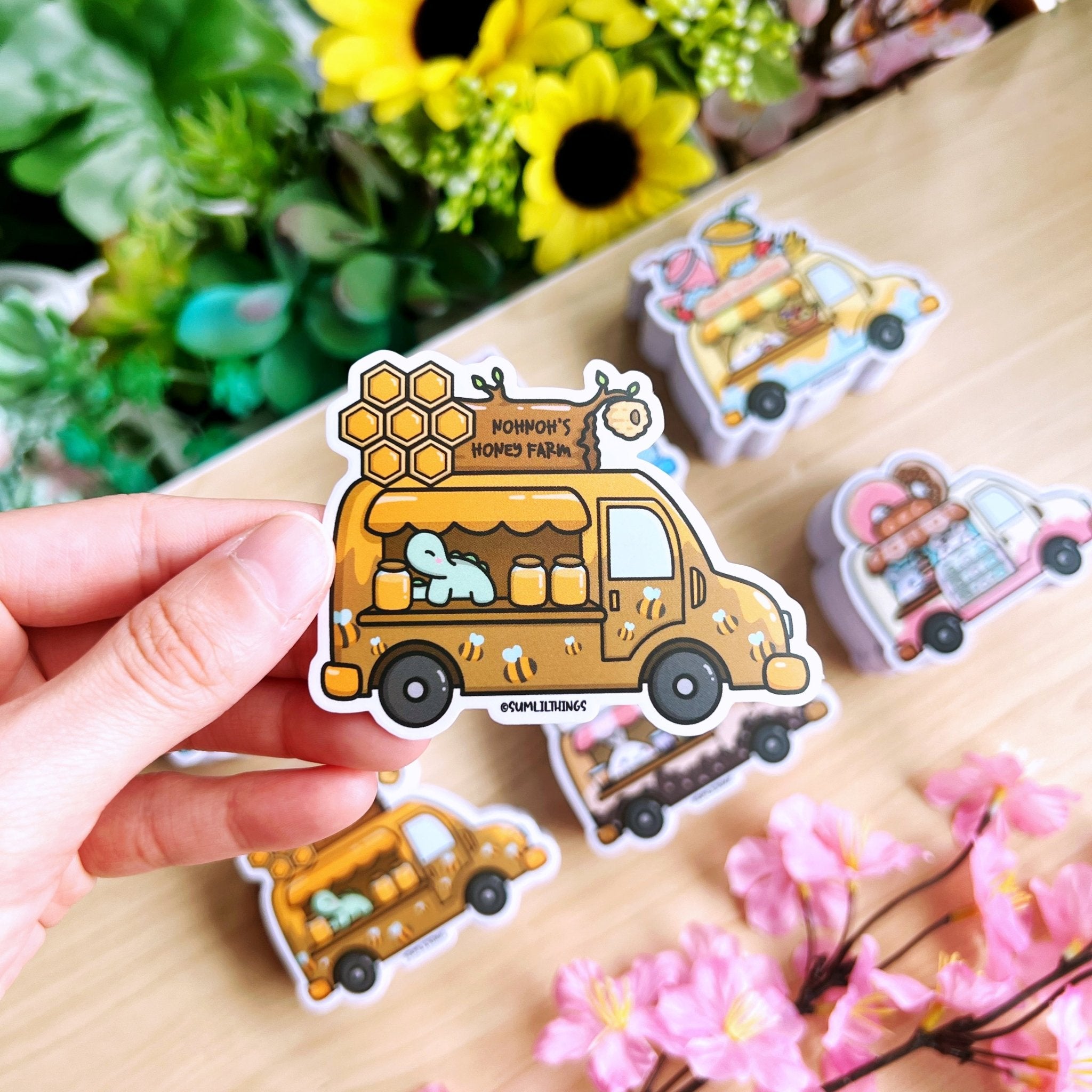 Vinyl Sticker - Honey Food Truck - SumLilThings