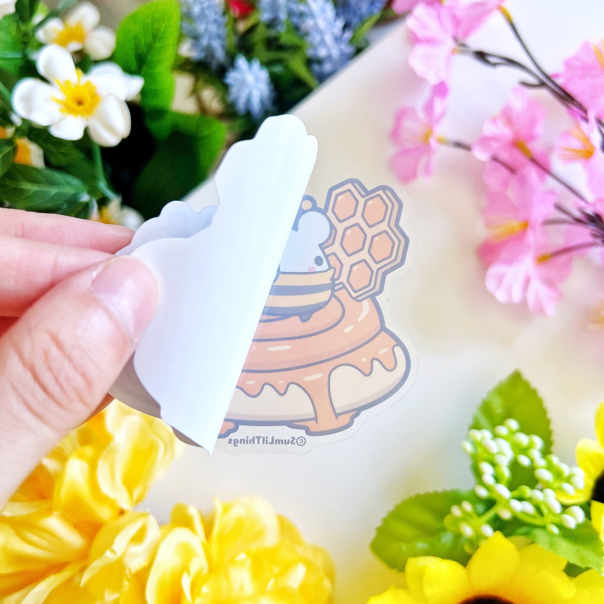 Vinyl Sticker - Honey Swirl (Transparent) - SumLilThings