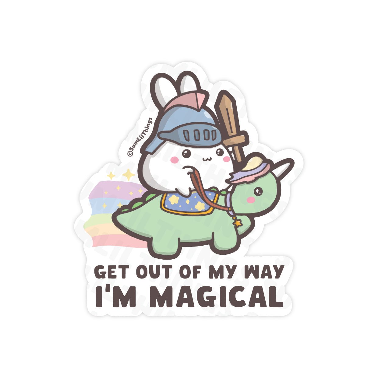Vinyl Sticker - Knight Lil on Unicorn Nohnoh - SumLilThings