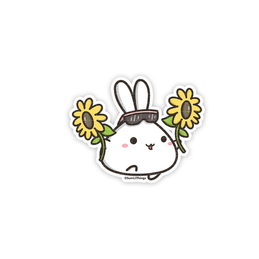 Vinyl Sticker - Lil Running With Sunflower - SumLilThings