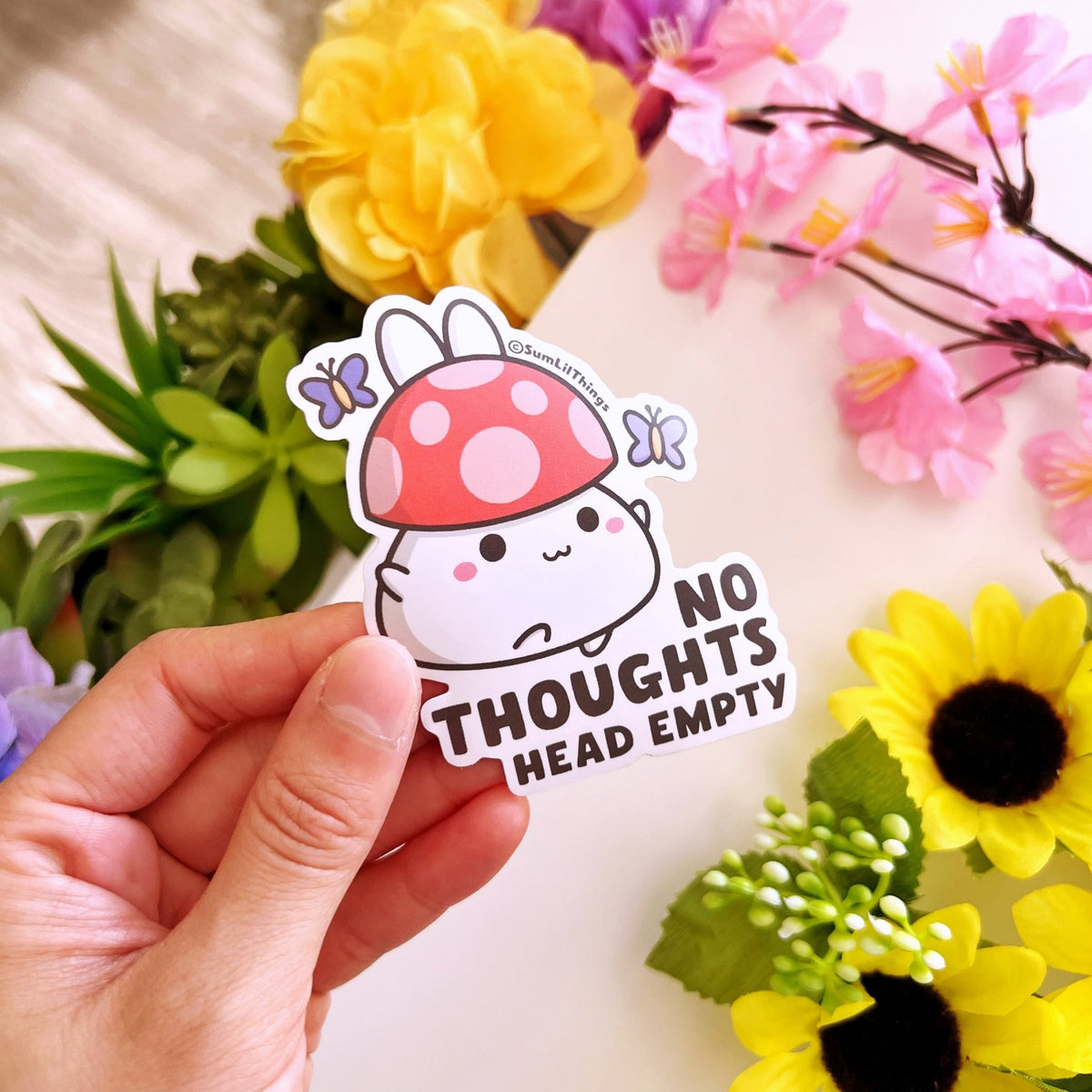 Vinyl Sticker - No Thoughts Head Empty - SumLilThings
