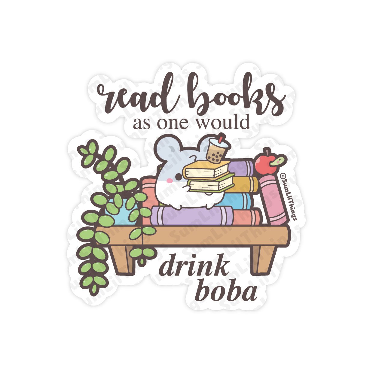 Vinyl Sticker - Read Books - SumLilThings