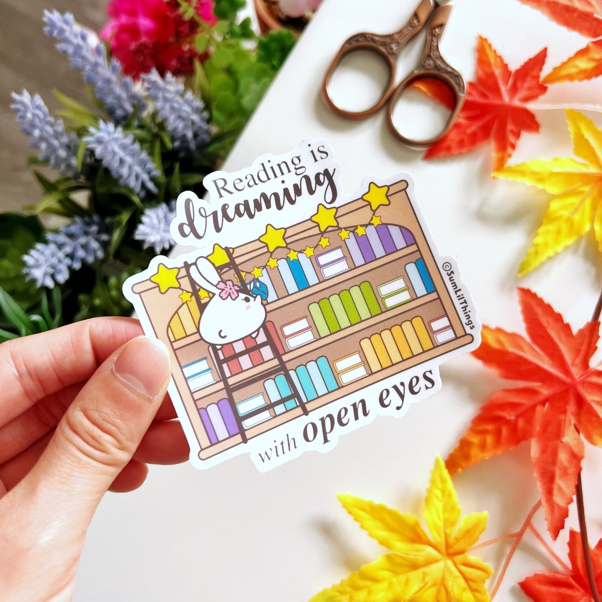 Vinyl Sticker - Reading is Dreaming - SumLilThings