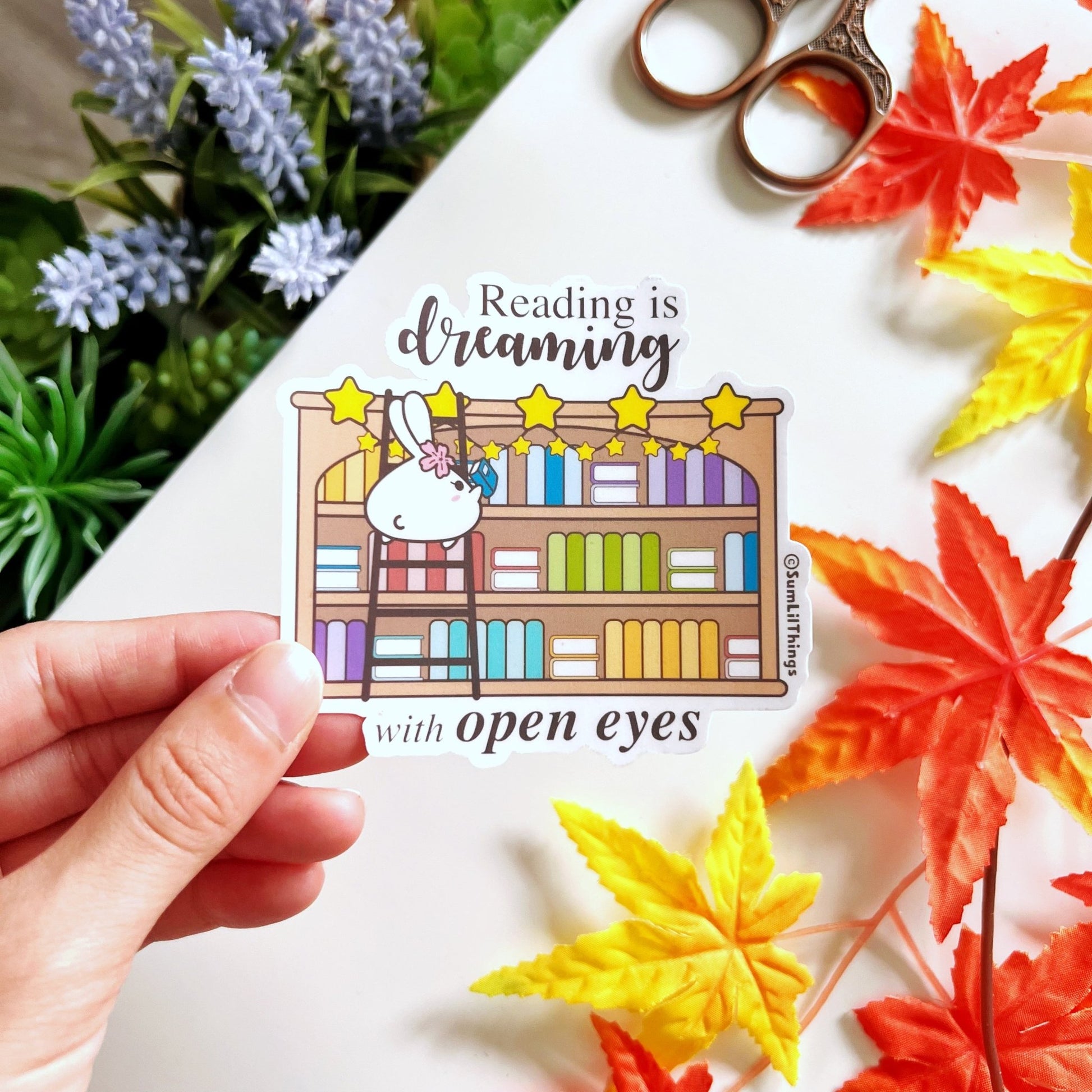 Vinyl Sticker - Reading is Dreaming - SumLilThings