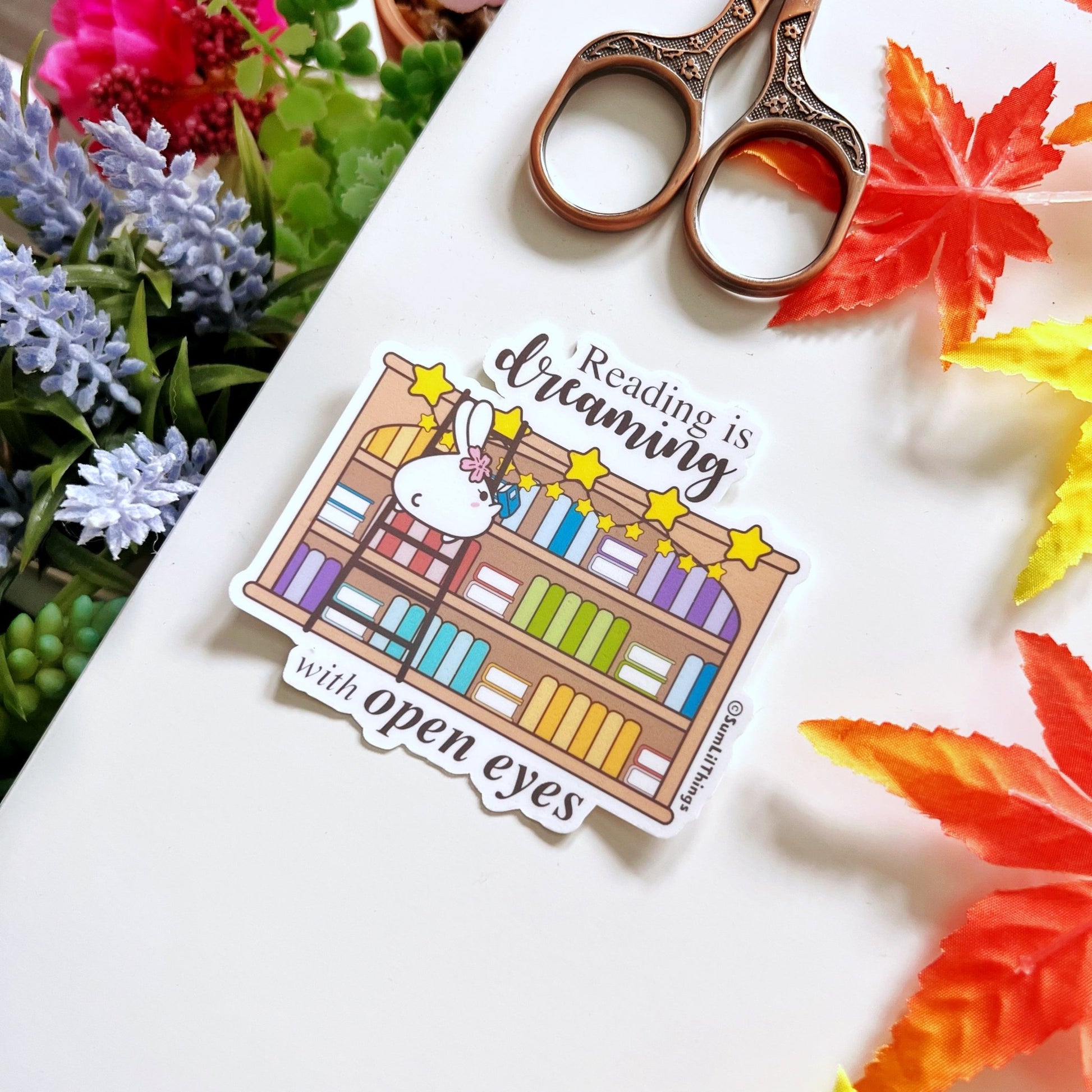 Vinyl Sticker - Reading is Dreaming - SumLilThings