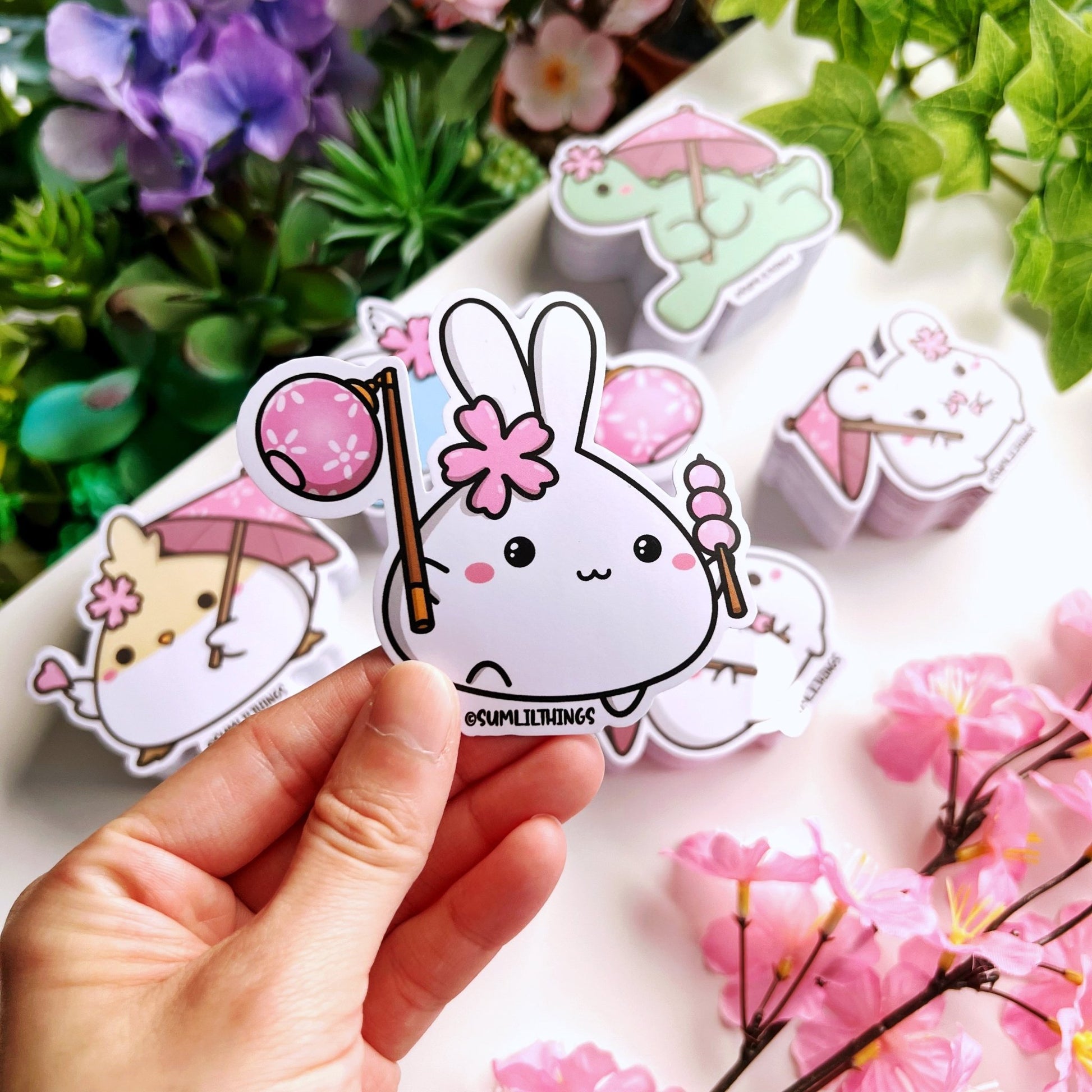 Vinyl Sticker - Sakura Lantern Lil - SumLilThings