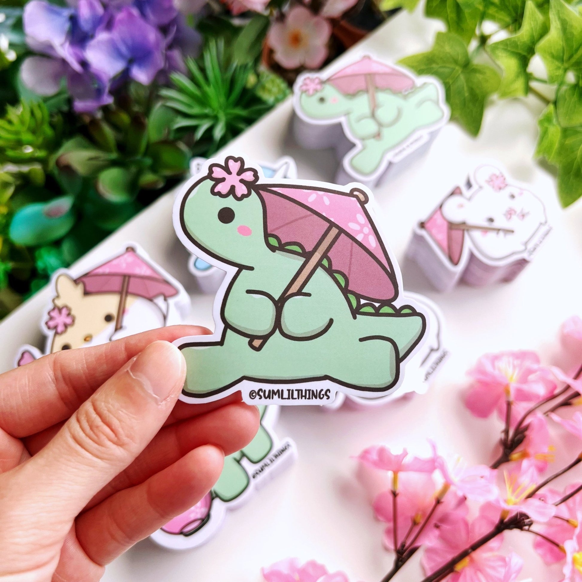 Vinyl Sticker - Sakura Umbrella Nohnoh - SumLilThings