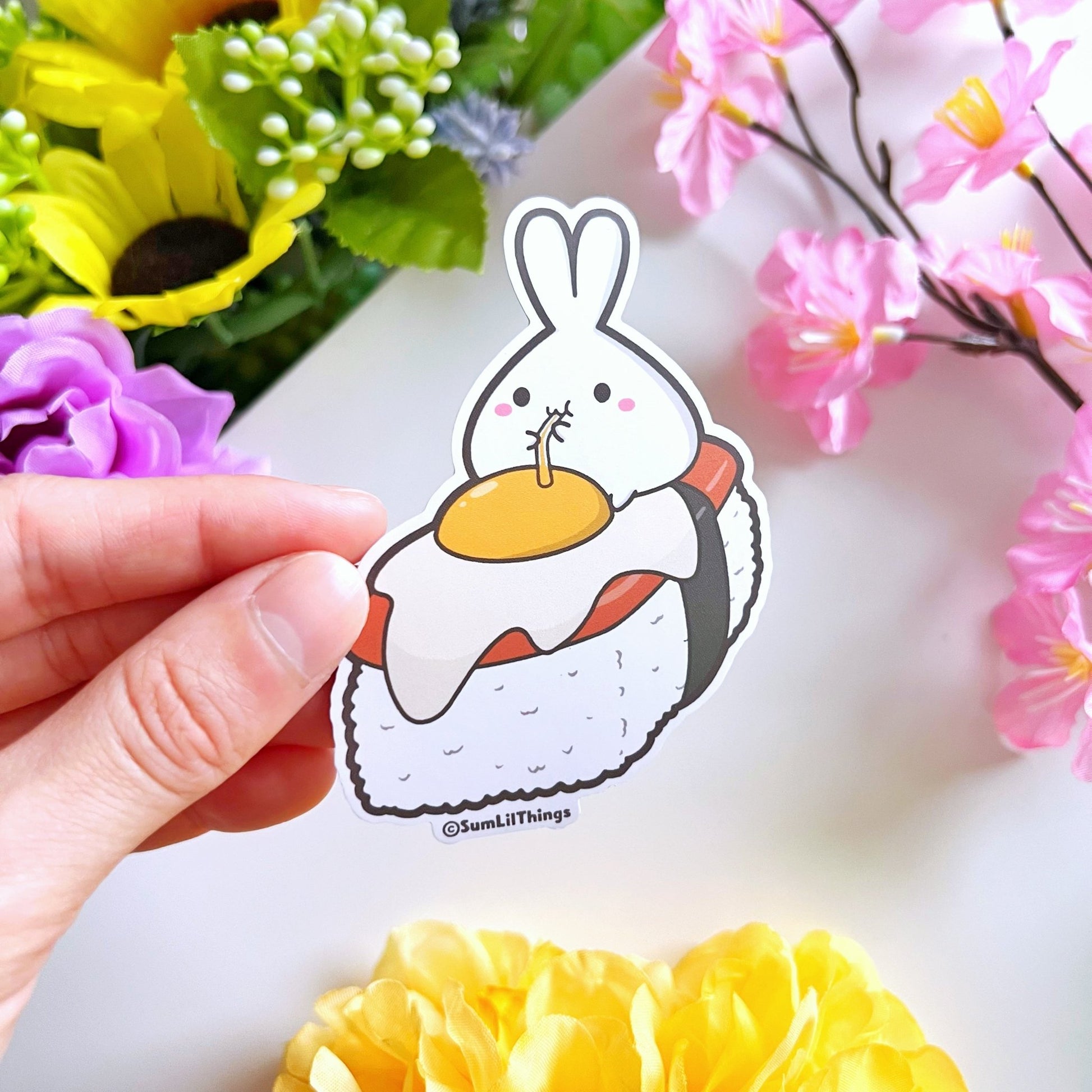 Vinyl Sticker - Spam Musubi with Egg - SumLilThings