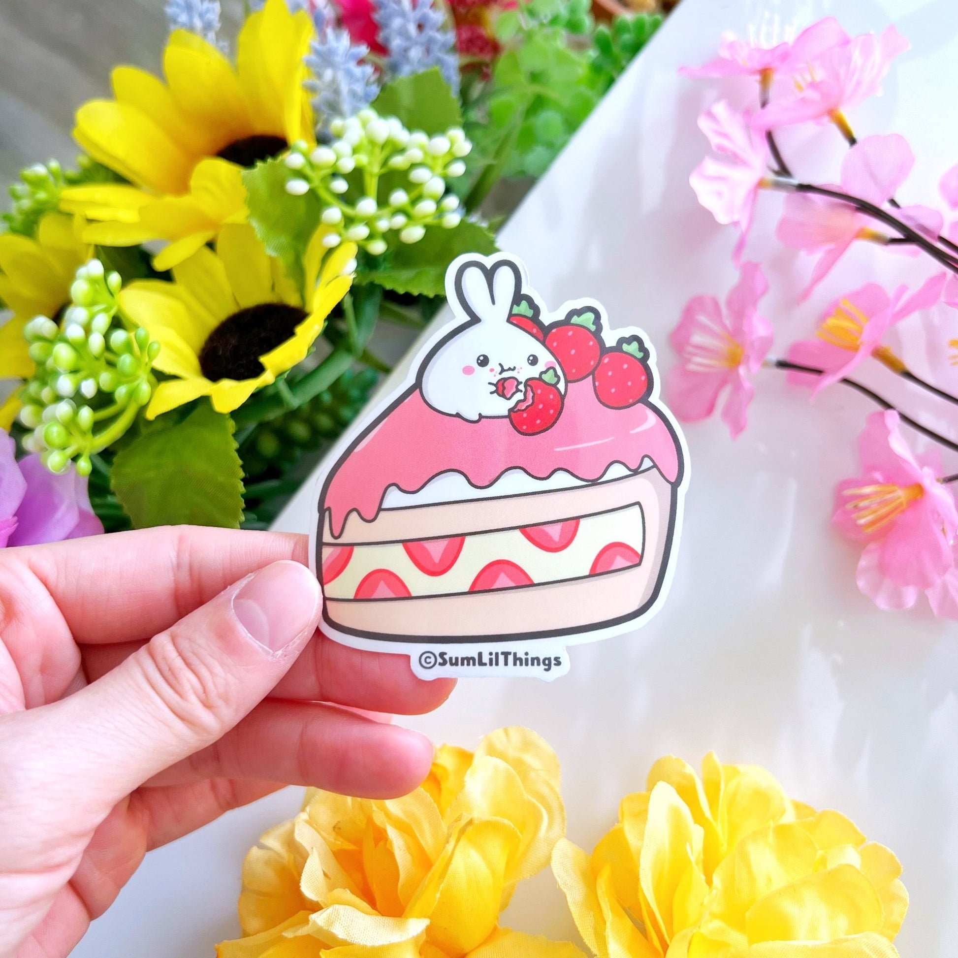 Vinyl Sticker - Strawberry Shortcake (Transparent) - SumLilThings