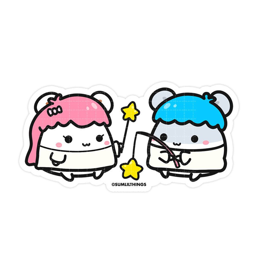 Vinyl Sticker - Twin Oatmeal & Cinnamon - SumLilThings