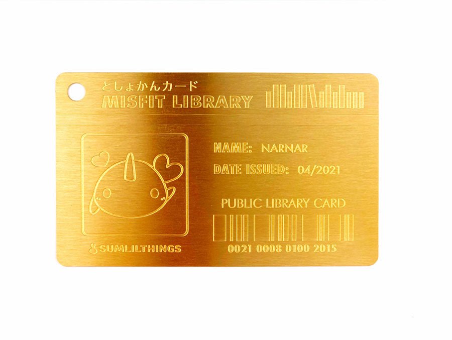 Washi Card - Library Cards (Jumbo Size) - SumLilThings