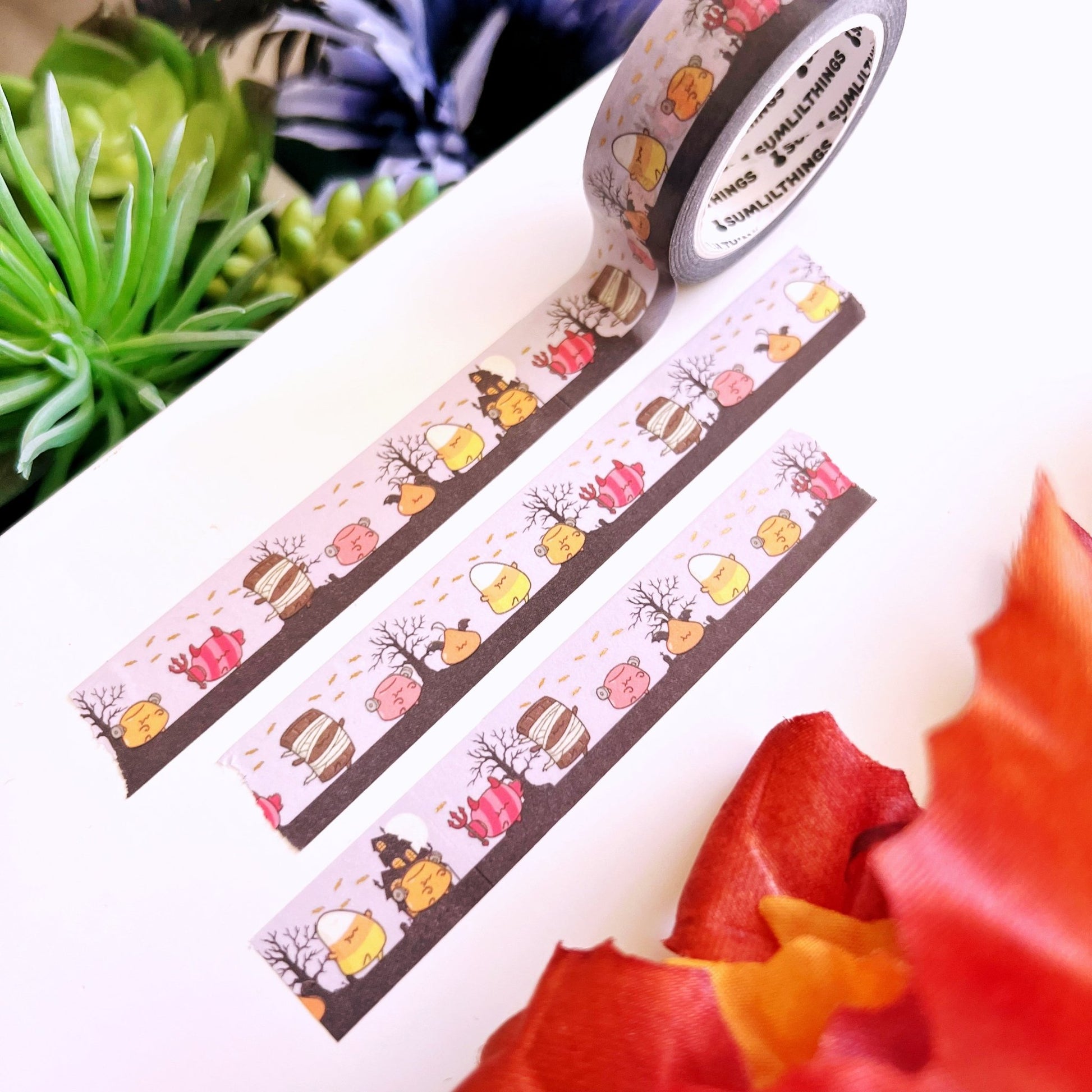 Washi Tape - A Lil' Haunted - Holo Gold - 13mm - SumLilThings