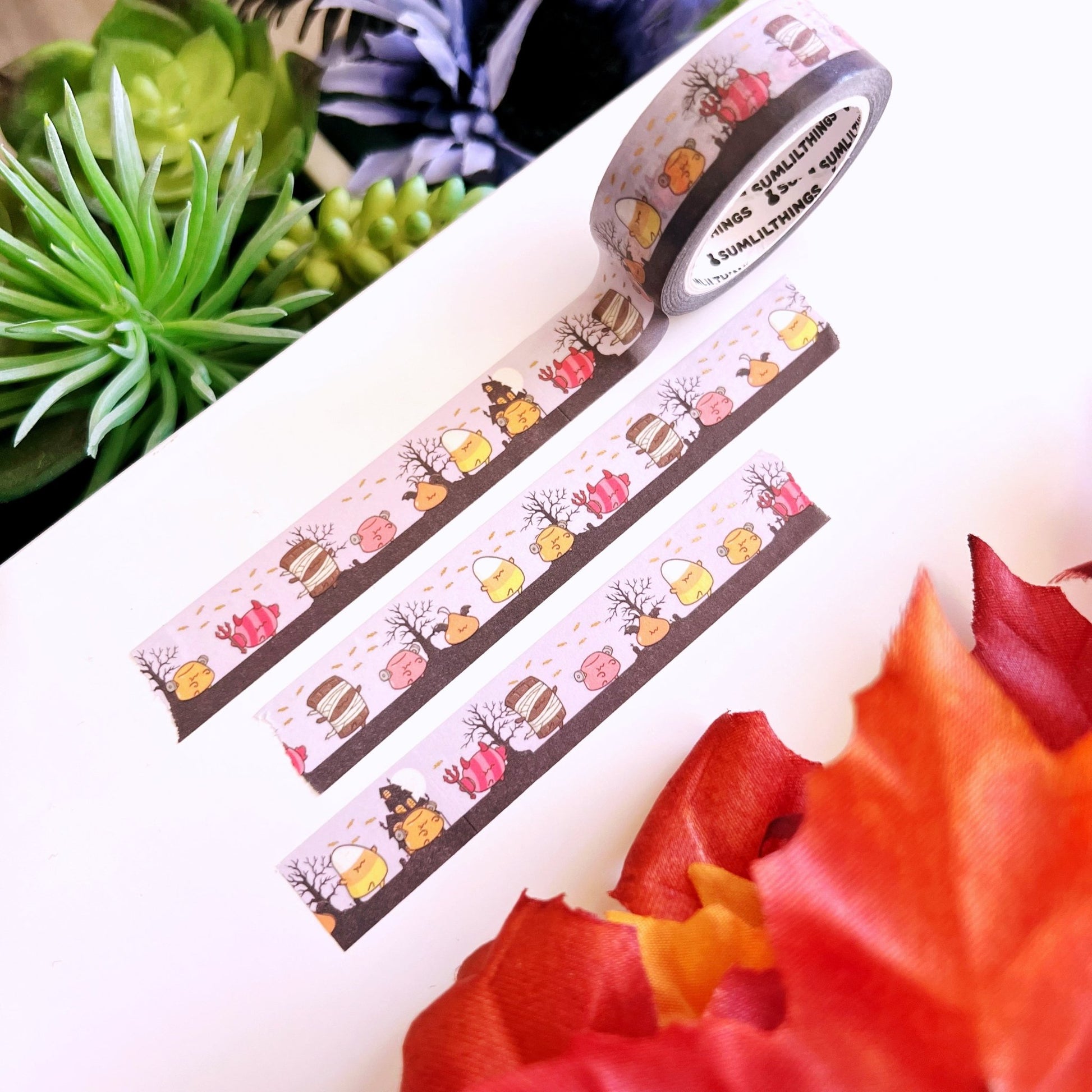 Washi Tape - A Lil' Haunted - Holo Gold - 13mm - SumLilThings