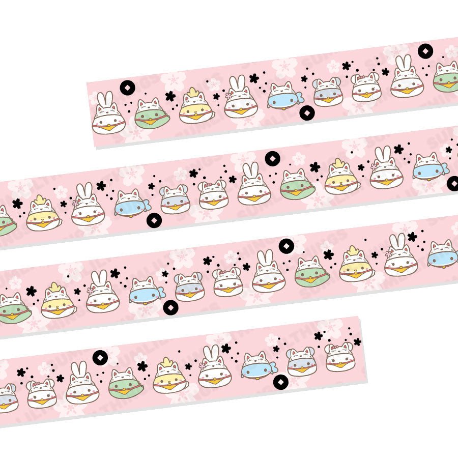 Washi Tape - Bakery Friends - Holo Gold Foil (Set of 2) - SumLilThings