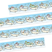 Washi Tape - Bathtime Misfits (20mm) - Holo Silver Foil - SumLilThings
