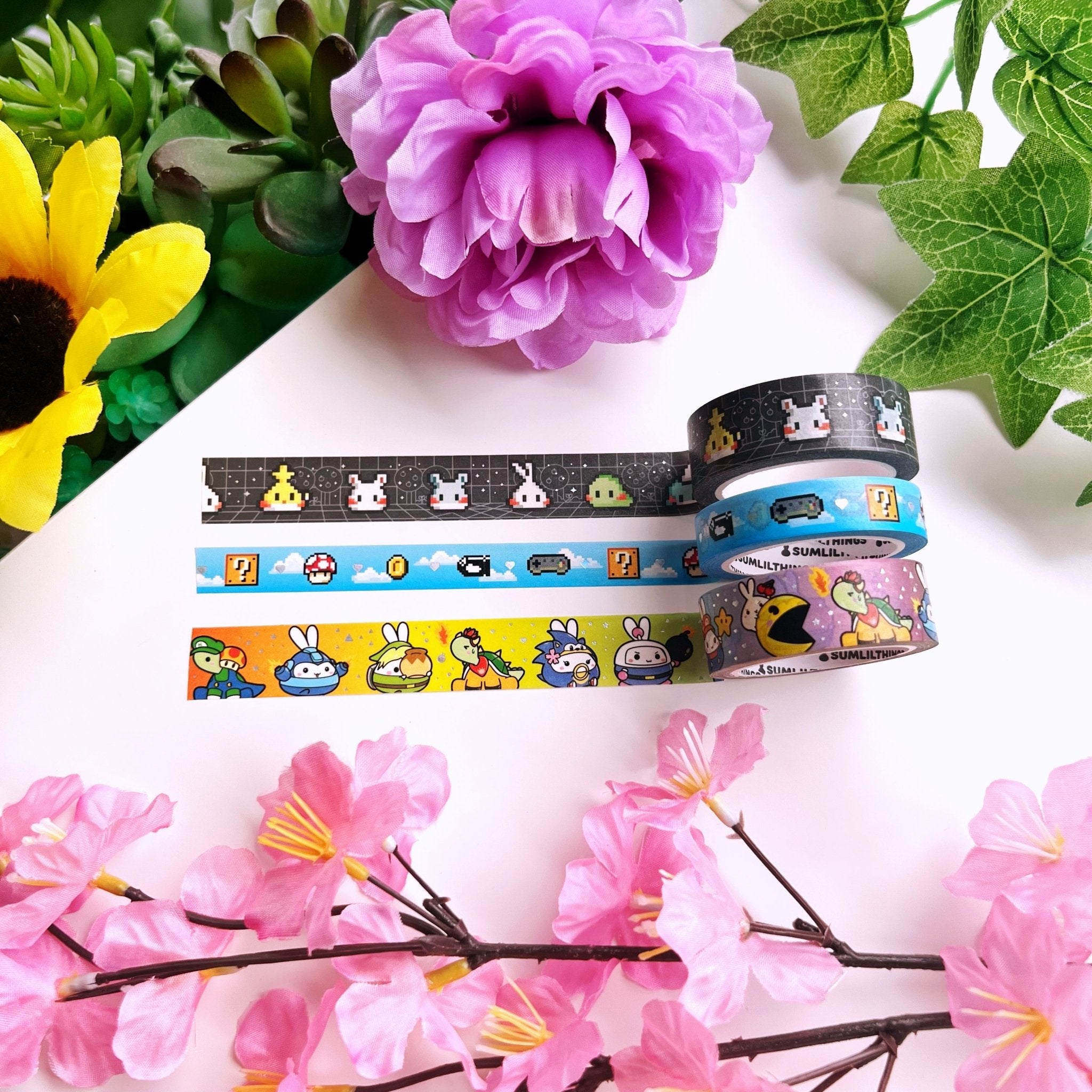 Washi Tape - Gamer Series - Holo Foil - Set of 3 - SumLilThings