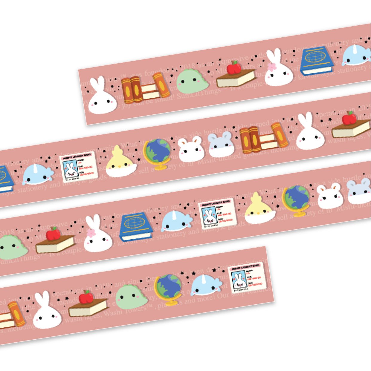 Washi Tape - Lil' Bookworm Collection - SumLilThings