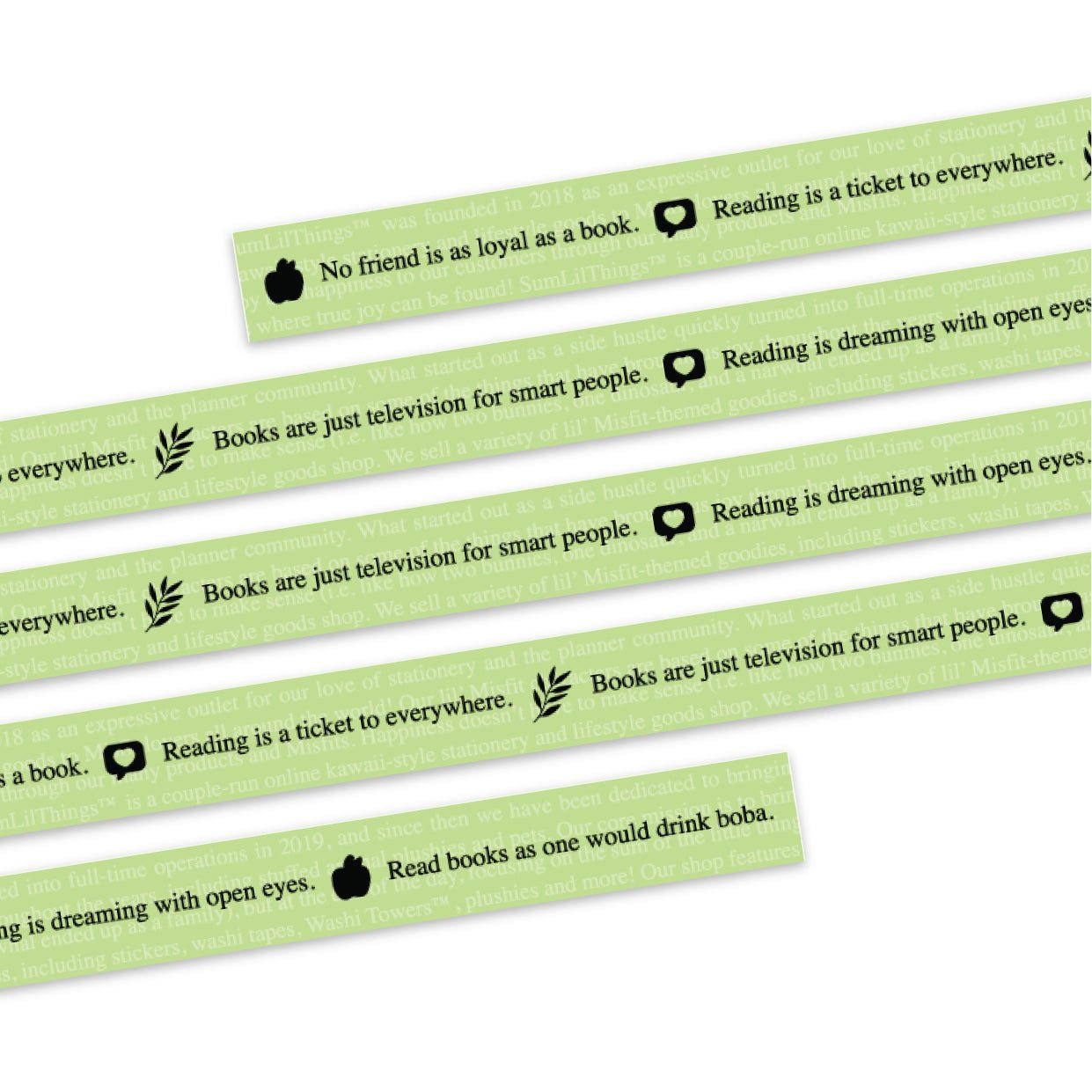 Washi Tape - Lil' Bookworm Collection - SumLilThings