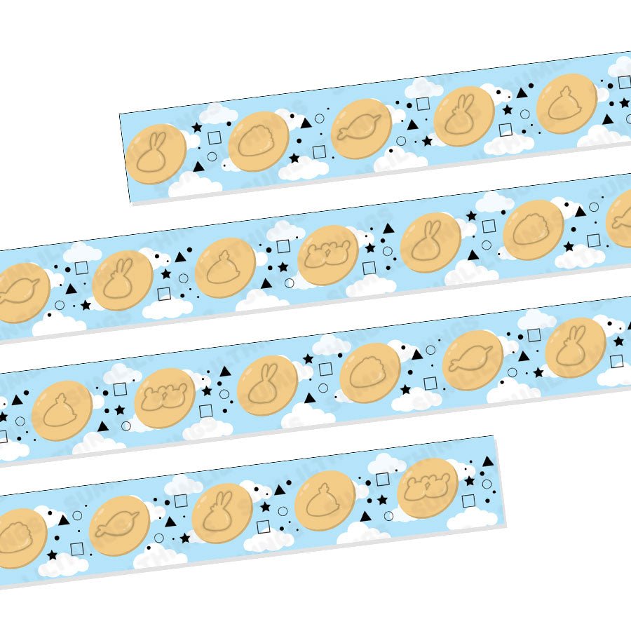 Washi Tape - Lil Children&#39;s Game - Gold Foil - (Set of 4) - SumLilThings