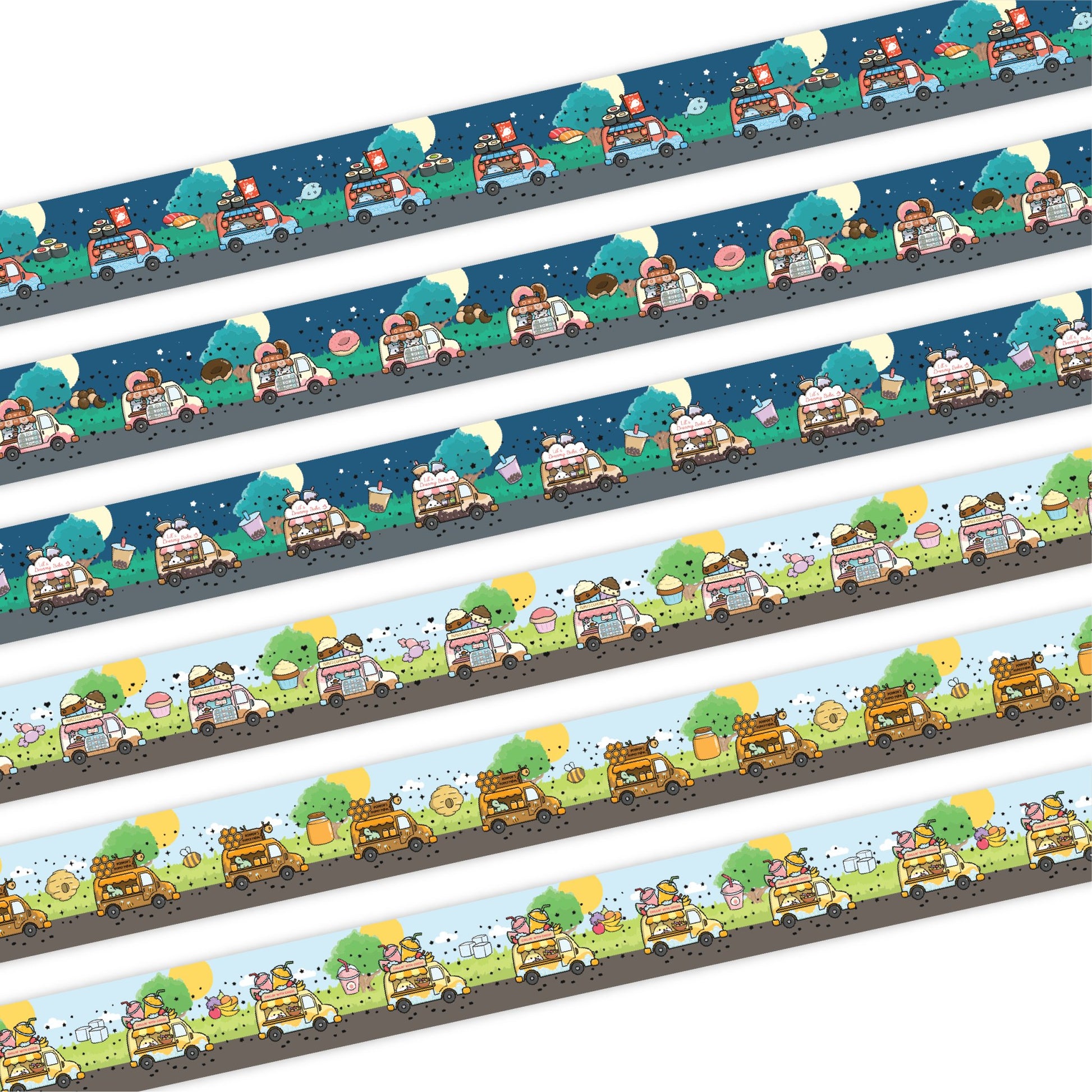 Washi Tape - Lil' Food Trucks Collection - SumLilThings