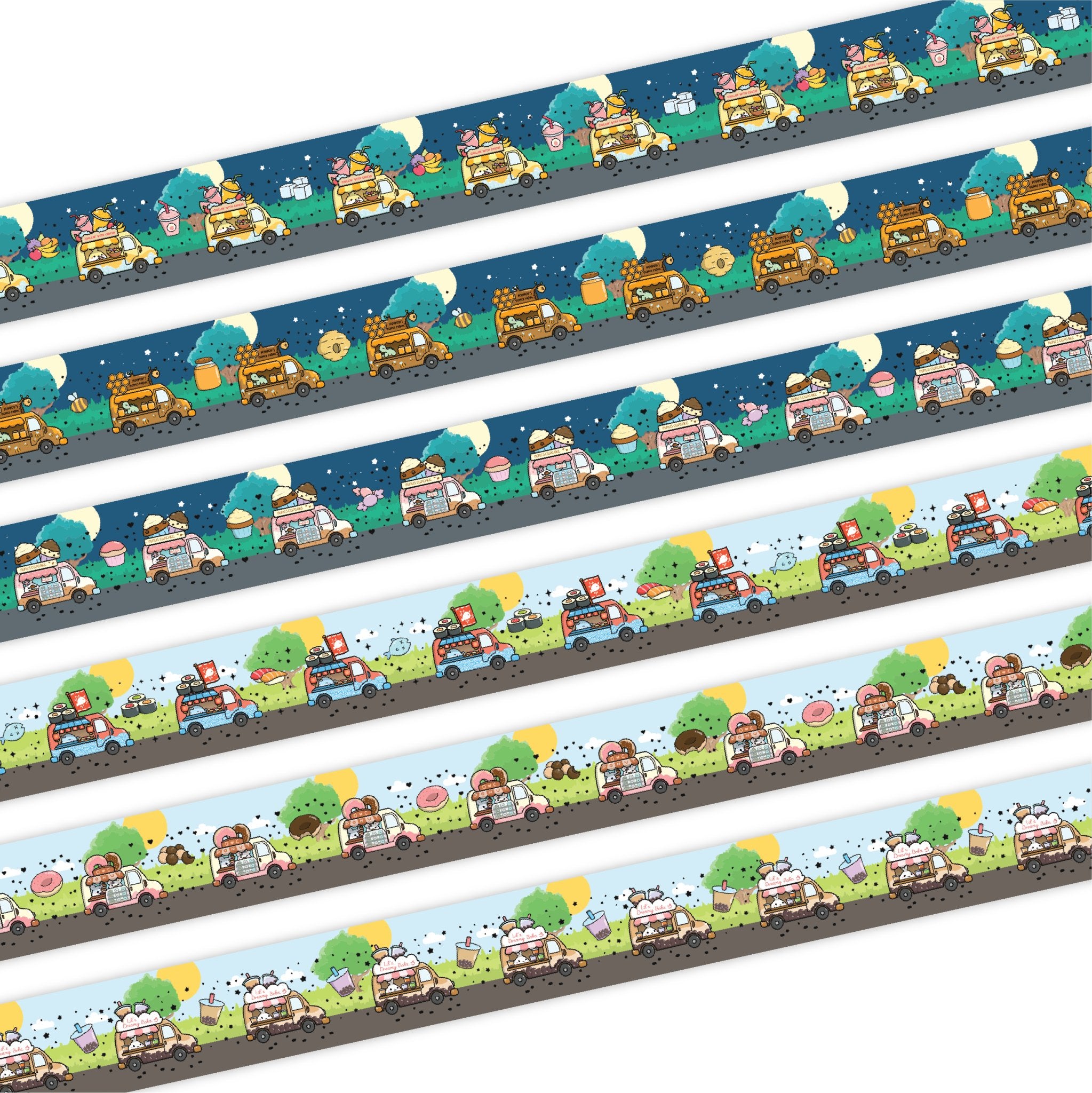 Washi Tape - Lil&#39; Food Trucks Collection - SumLilThings