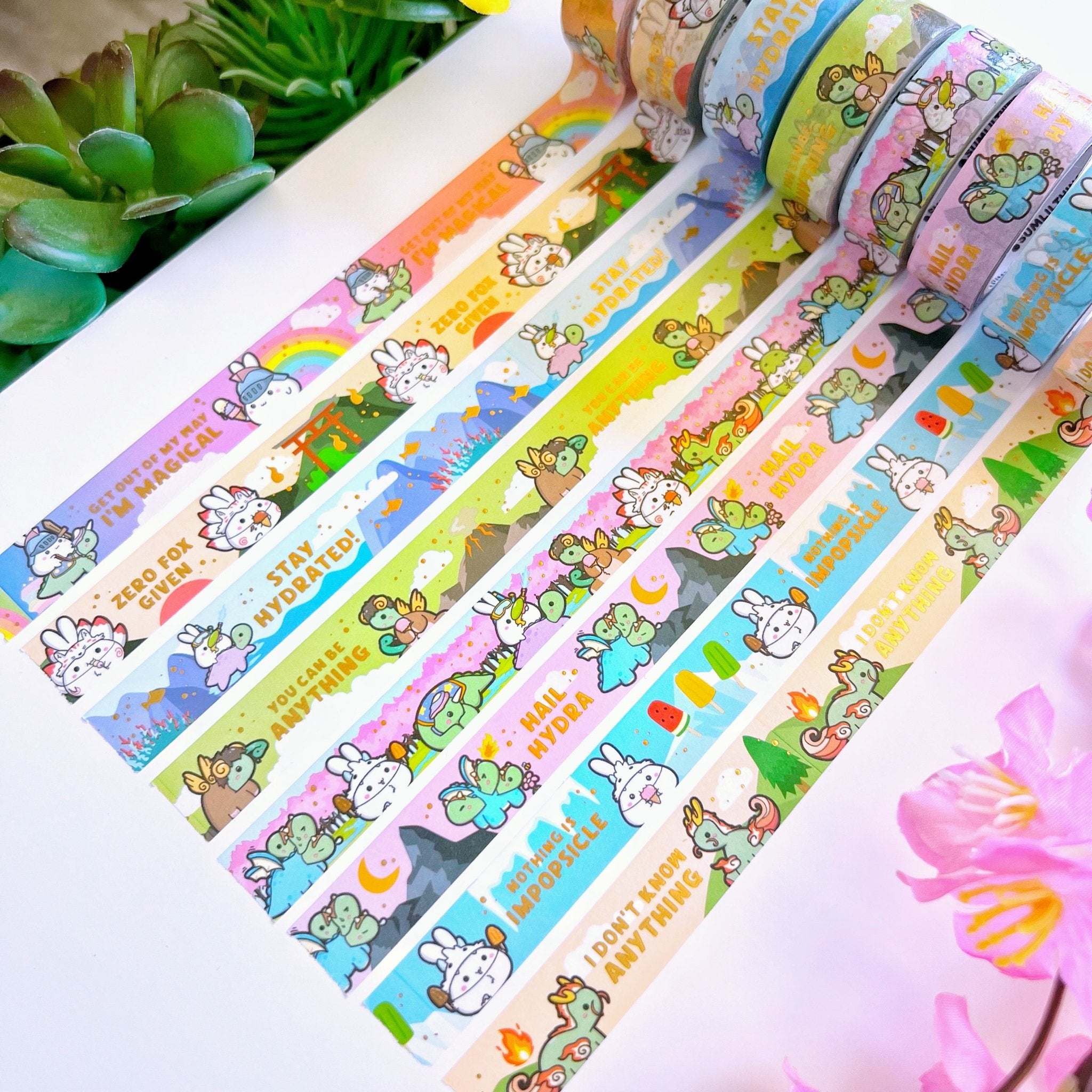 Washi Tape - Lil&#39; Mythical Creatures Collection - SumLilThings