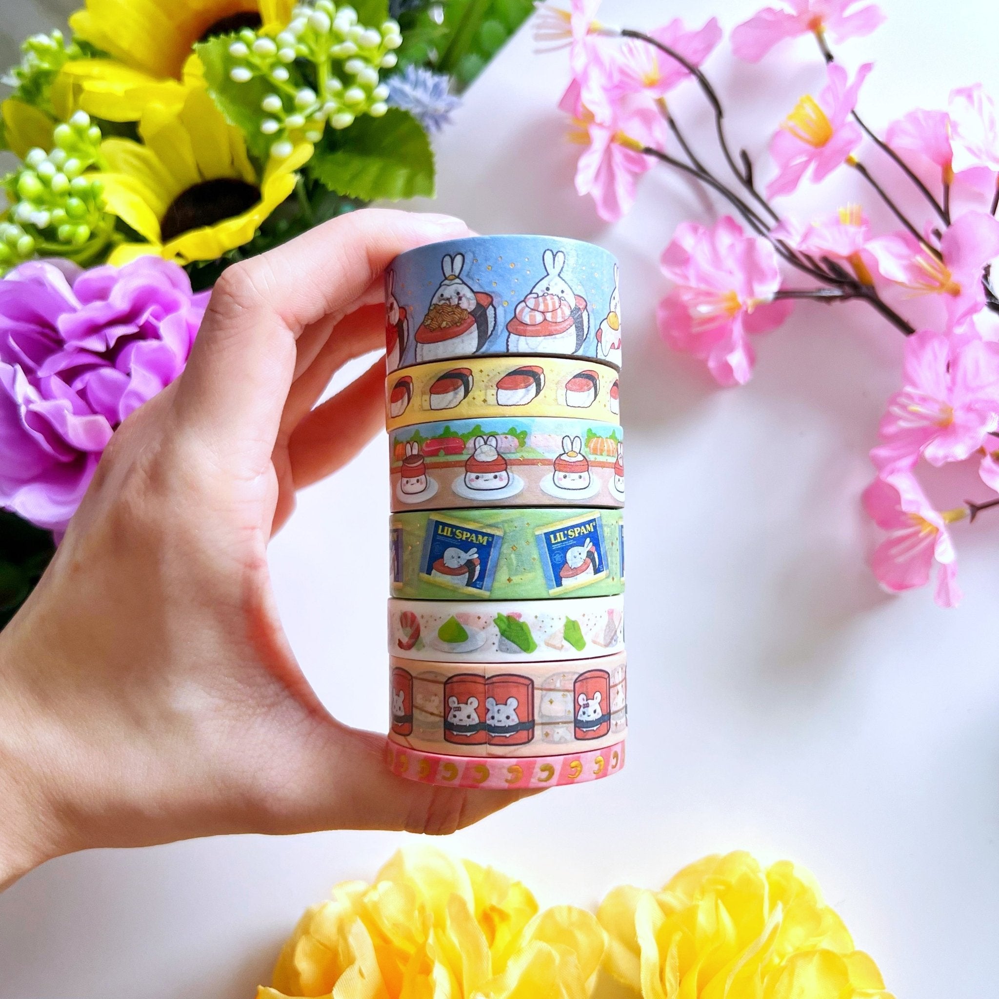 Washi Tape - Lil&#39; Spam Musubi Collection - SumLilThings