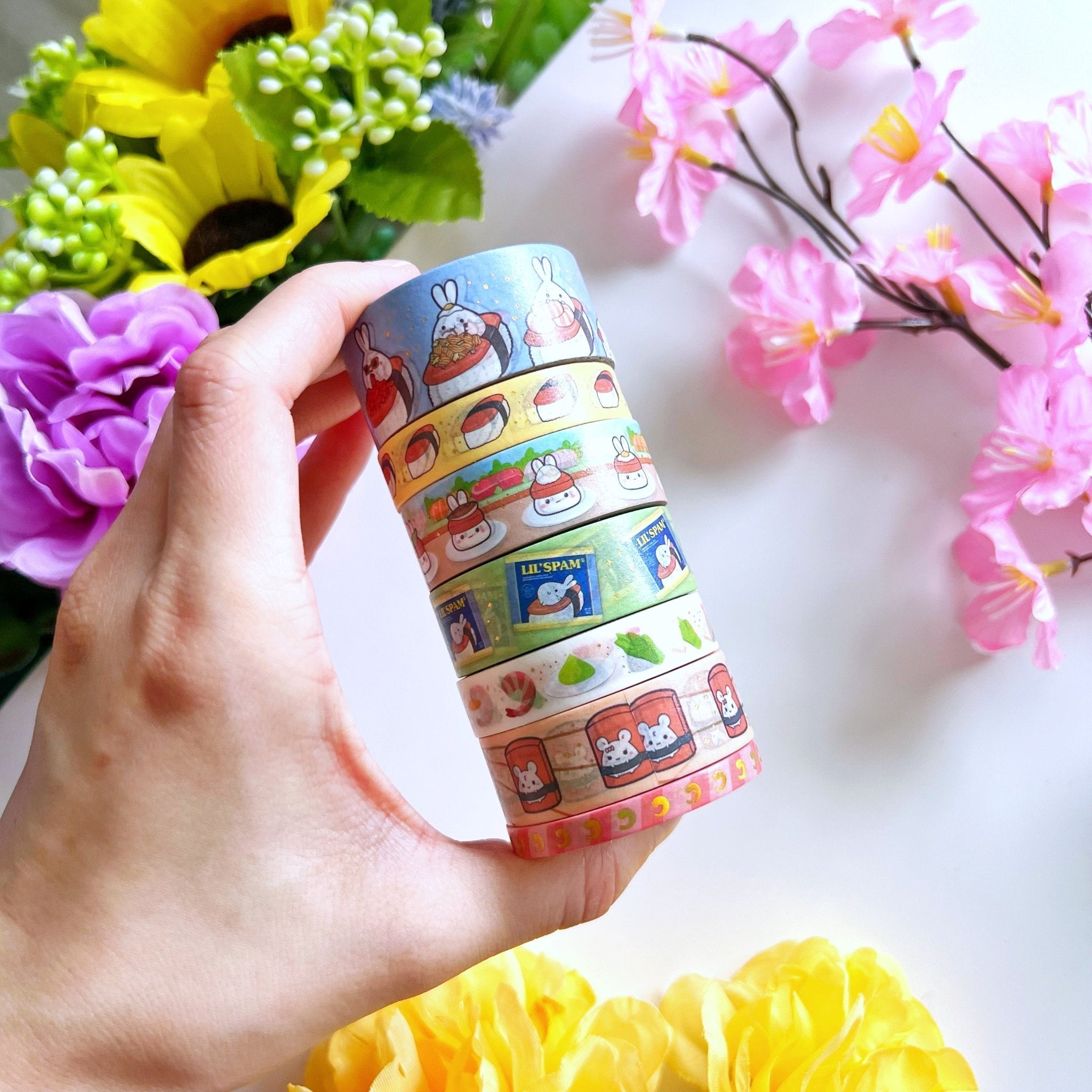 Washi Tape - Lil&#39; Spam Musubi Collection - SumLilThings