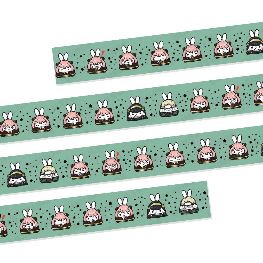 Washi Tape - Lil' Spy Family (15mm) - Holo Gold Foil - SumLilThings