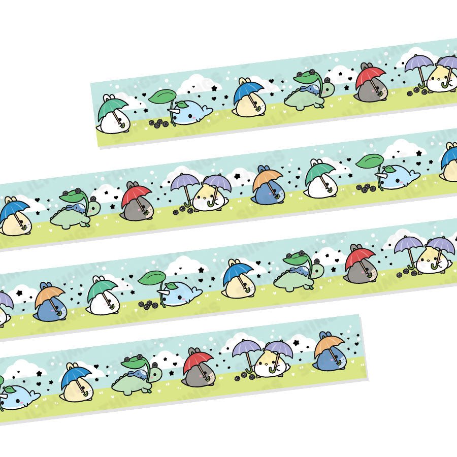 Washi Tape - Lil' Totoro March (15mm) - Holo Gold Foil - SumLilThings