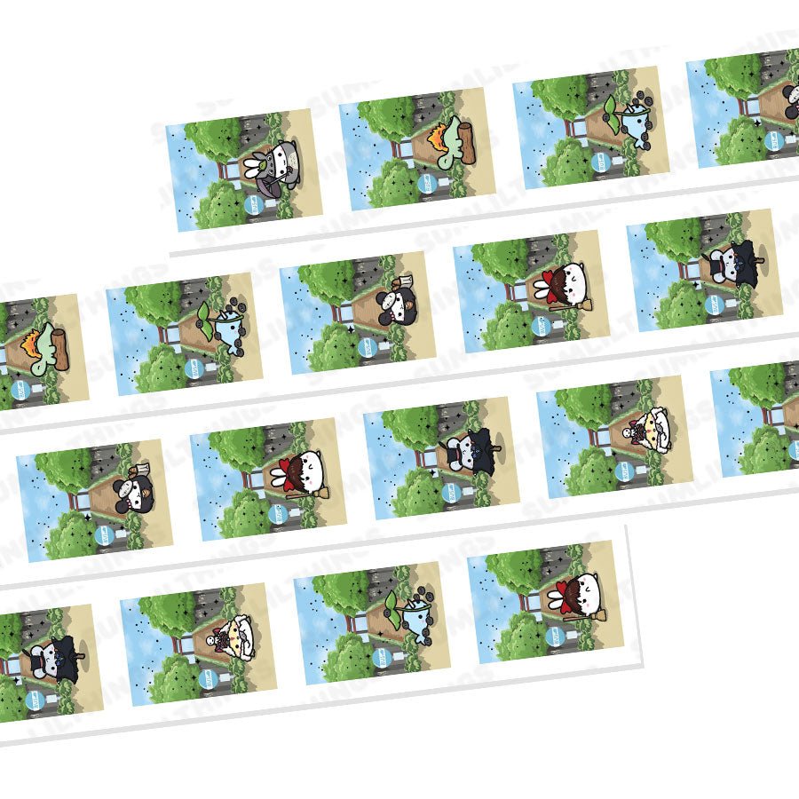 Washi Tape - My Lil' Neighbor Scenic (20mm) - Holo Gold Foil - SumLilThings