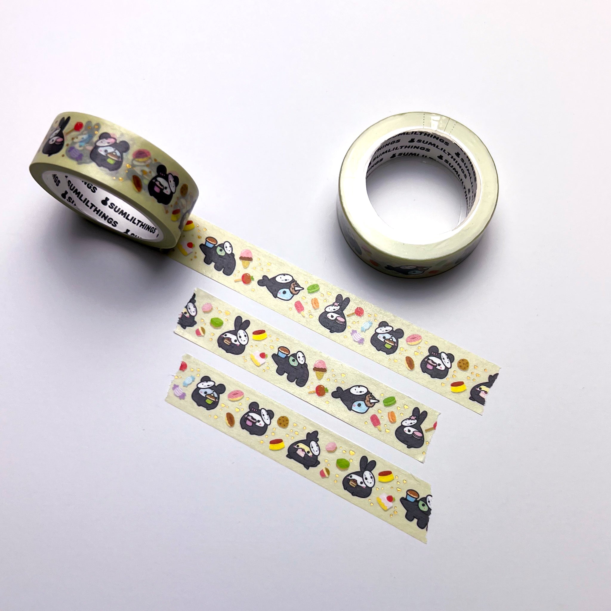 Washi Tape - My Lil&#39; Neighbors - Holo Gold Foil (Set of 5) - SumLilThings