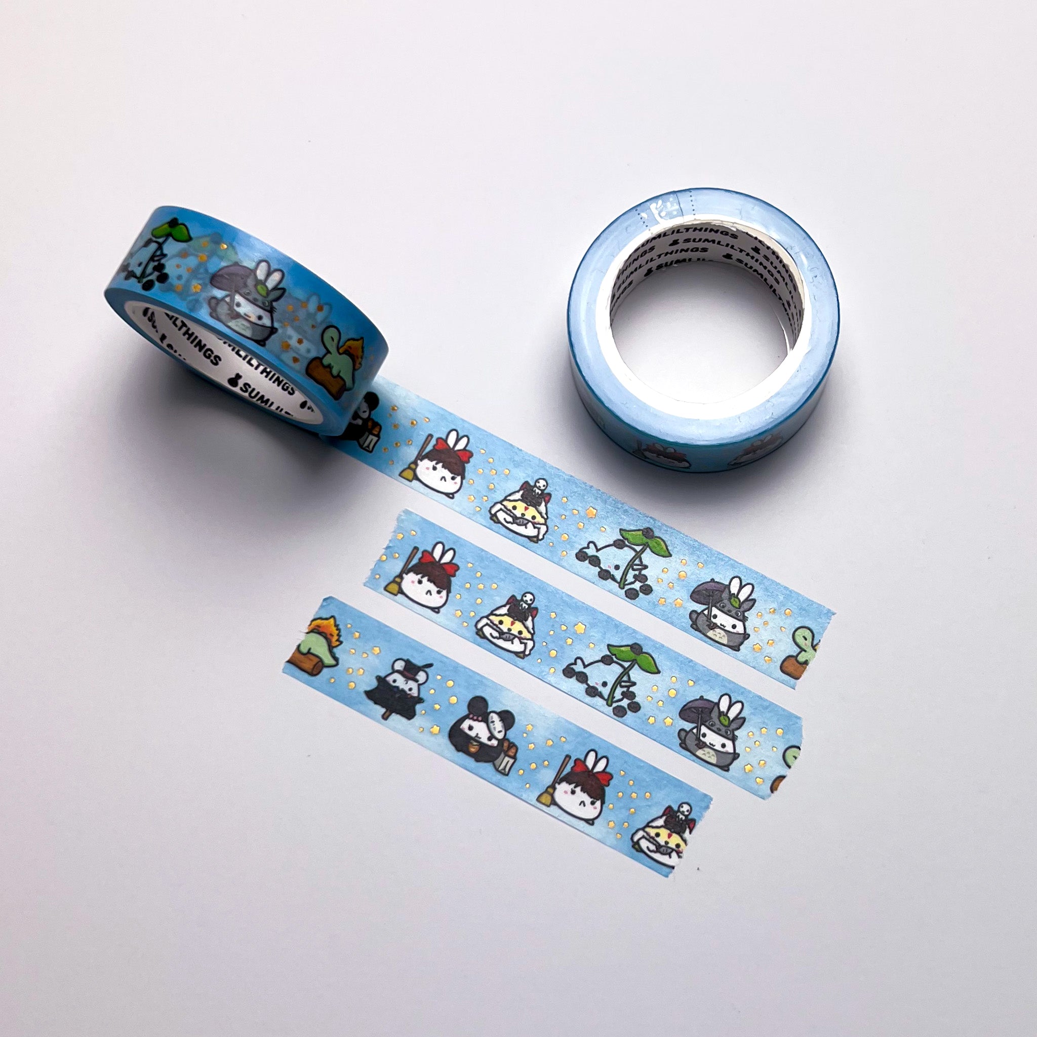 Washi Tape - My Lil' Neighbors - Holo Gold Foil (Set of 5) - SumLilThings