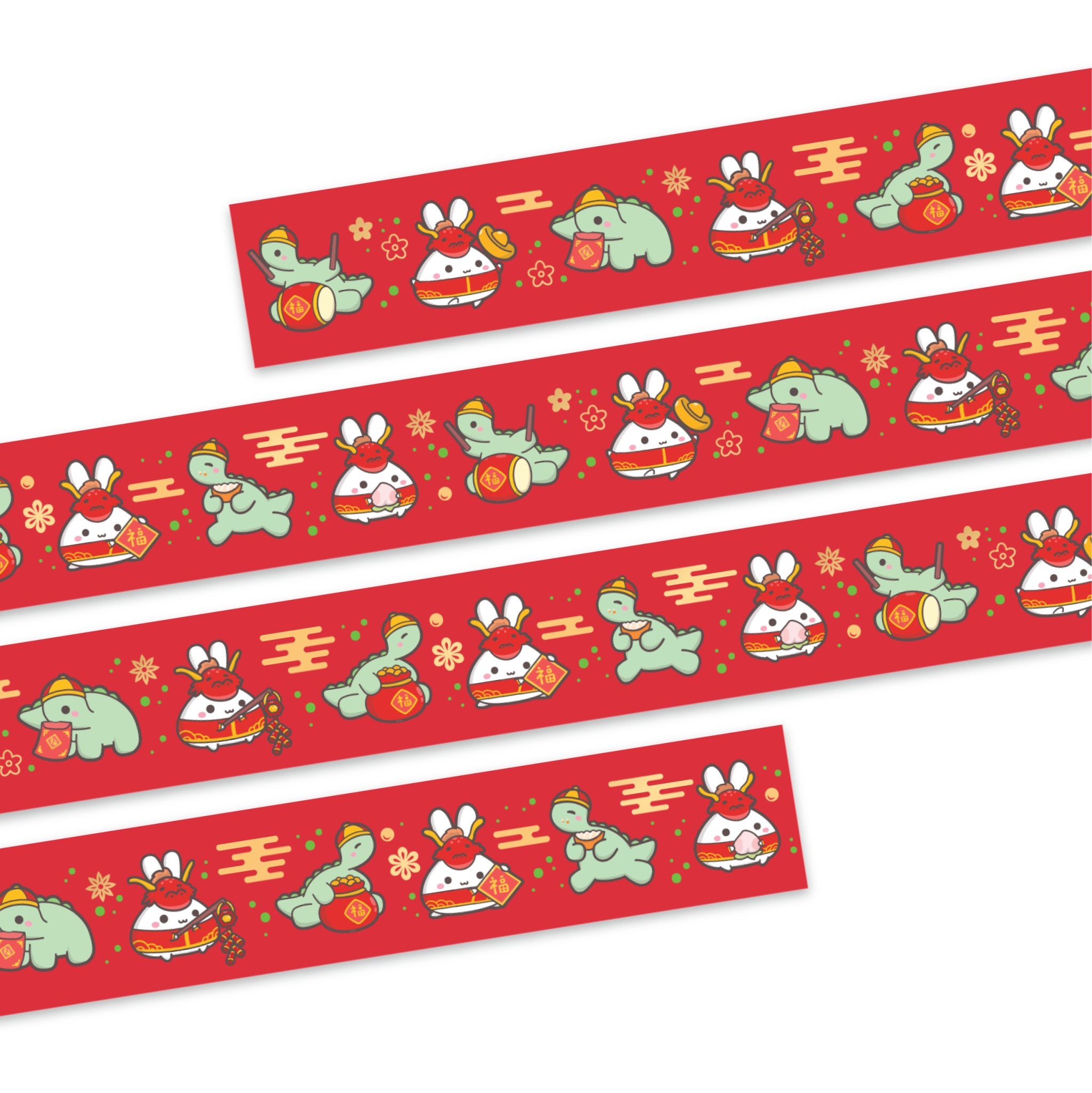 Washi Tape - Year of the Lil' Dragon (15mm) - Holo Gold Foil - SumLilThings