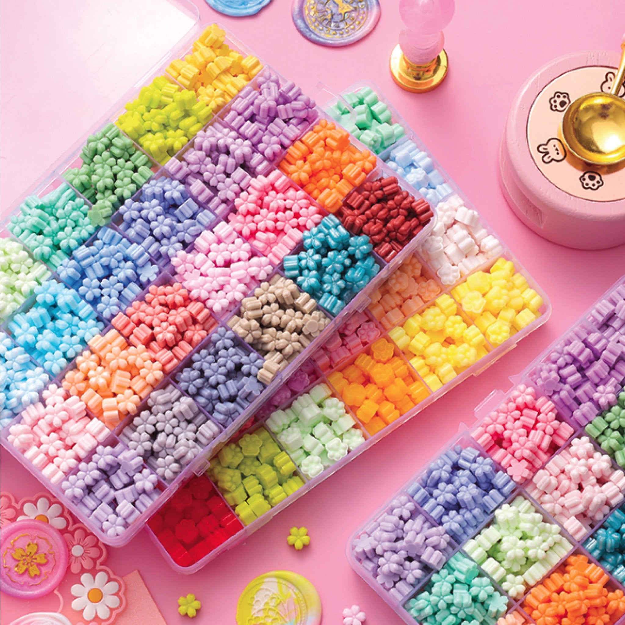 Wax Seal - Sakura Flower Beads Set (24 Colors) - SumLilThings