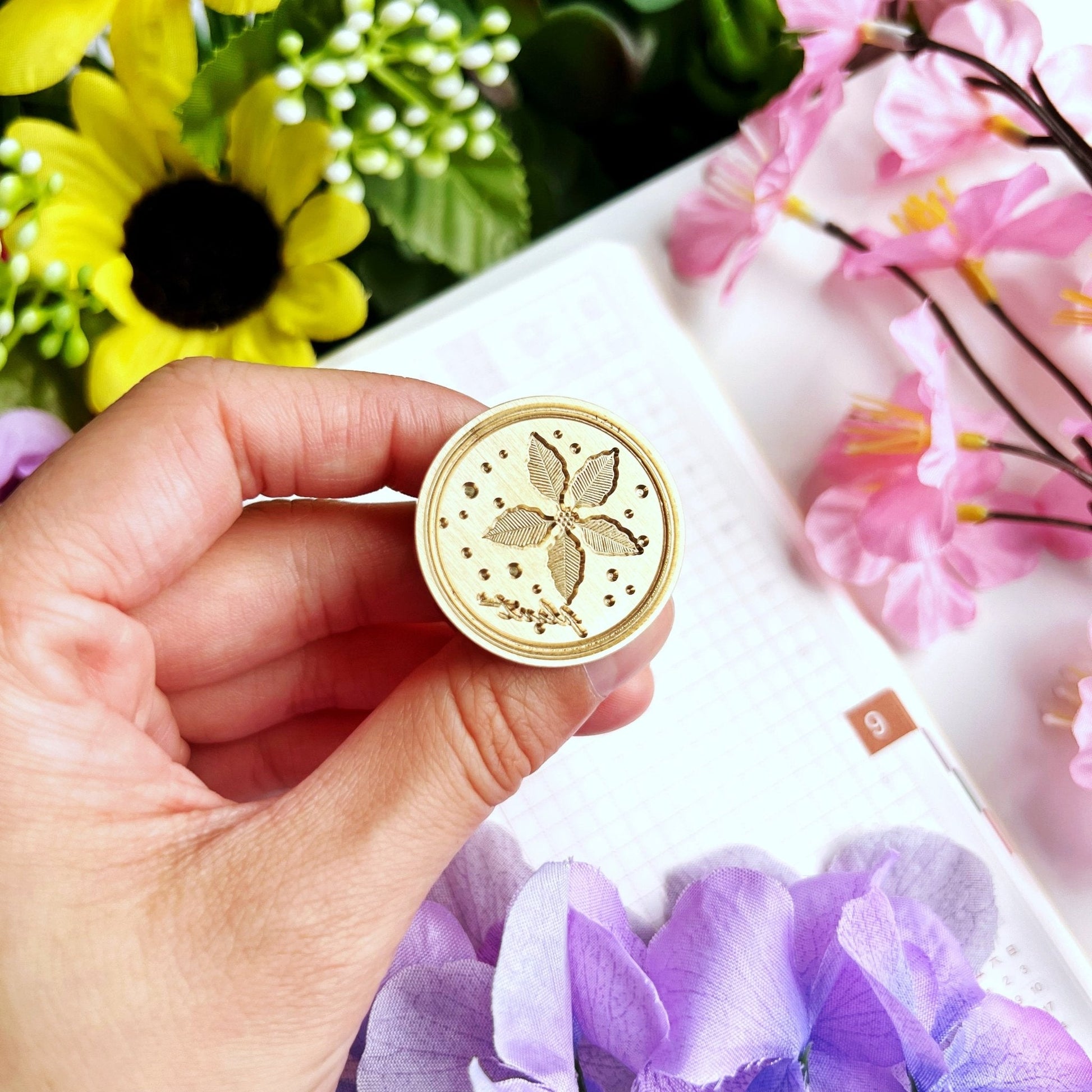 Wax Seal - Vintage Floral Stamp (30mm) - SumLilThings