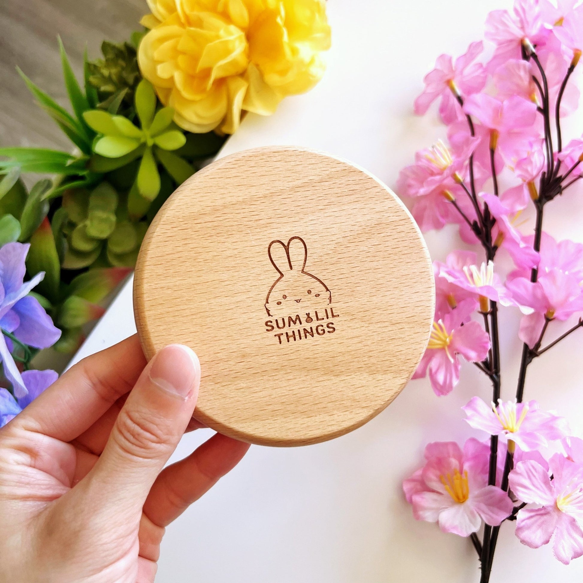 Wooden Coaster - Cinnamon Chugging Coffee - SumLilThings