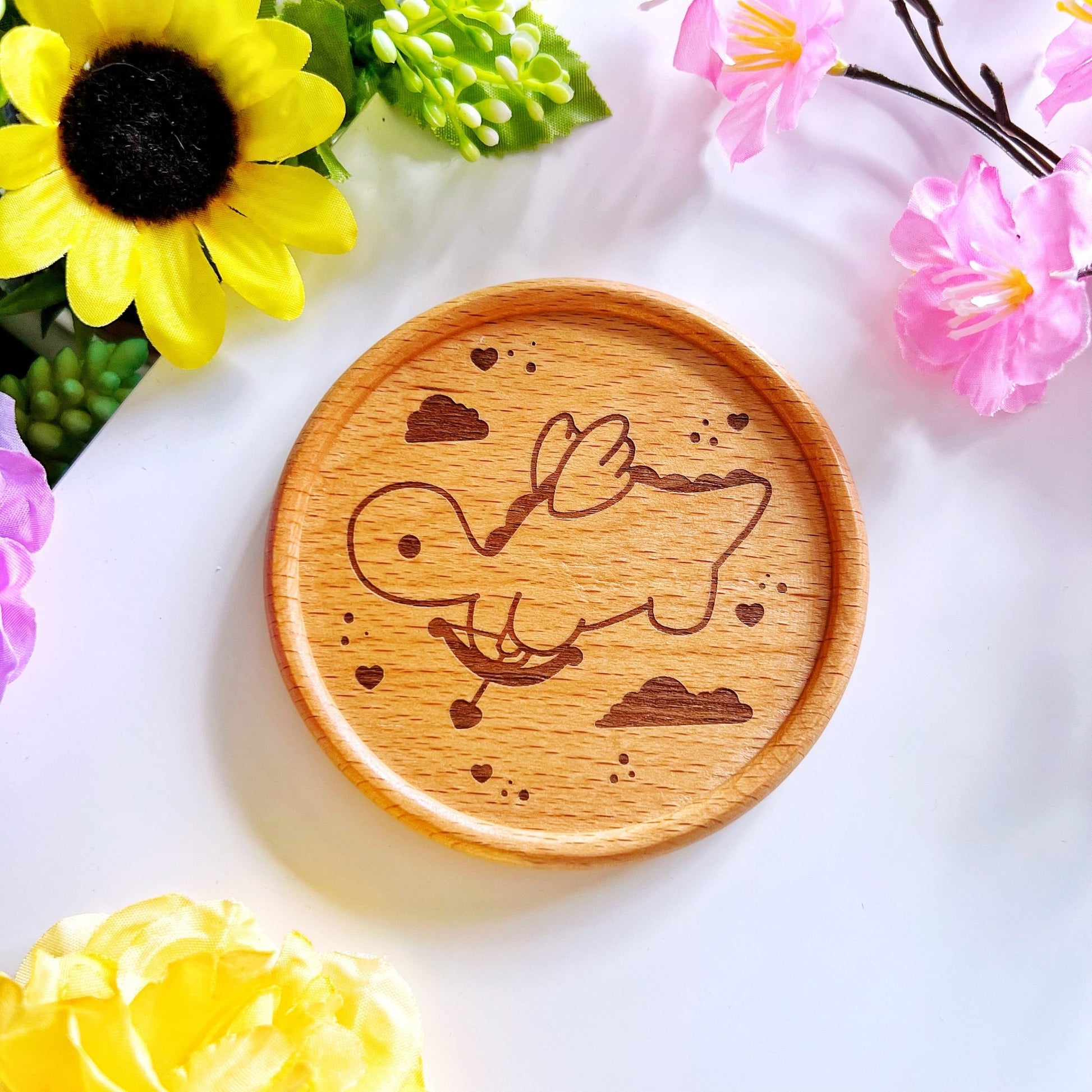 Wooden Coaster - Cupid Nohnoh - SumLilThings