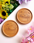 Wooden Coaster - Dimsum (Set of 2) - SumLilThings