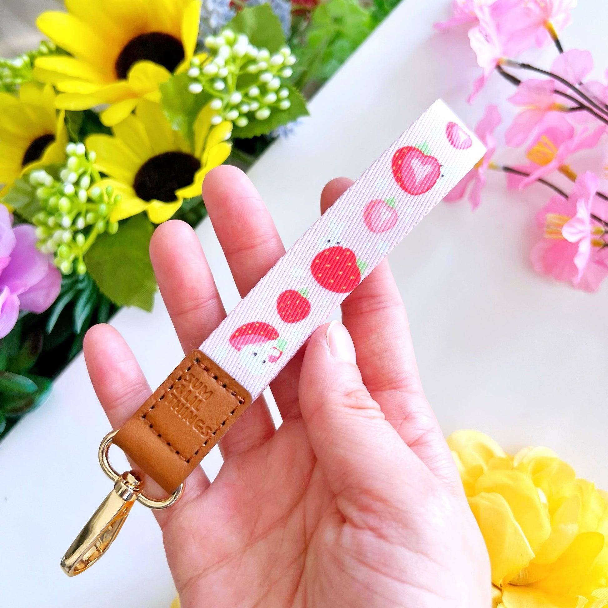 Wrist Lanyard - Lil' Strawberry - SumLilThings