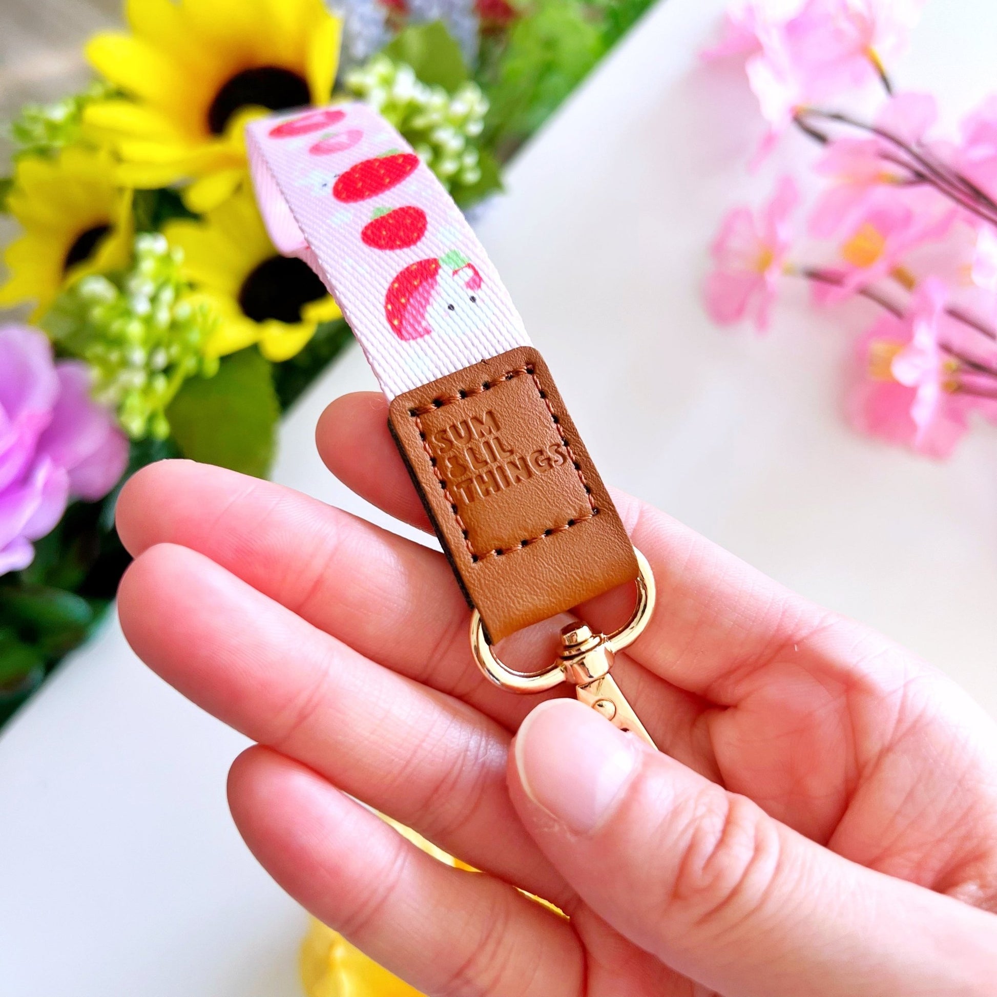 Wrist Lanyard - Lil' Strawberry - SumLilThings