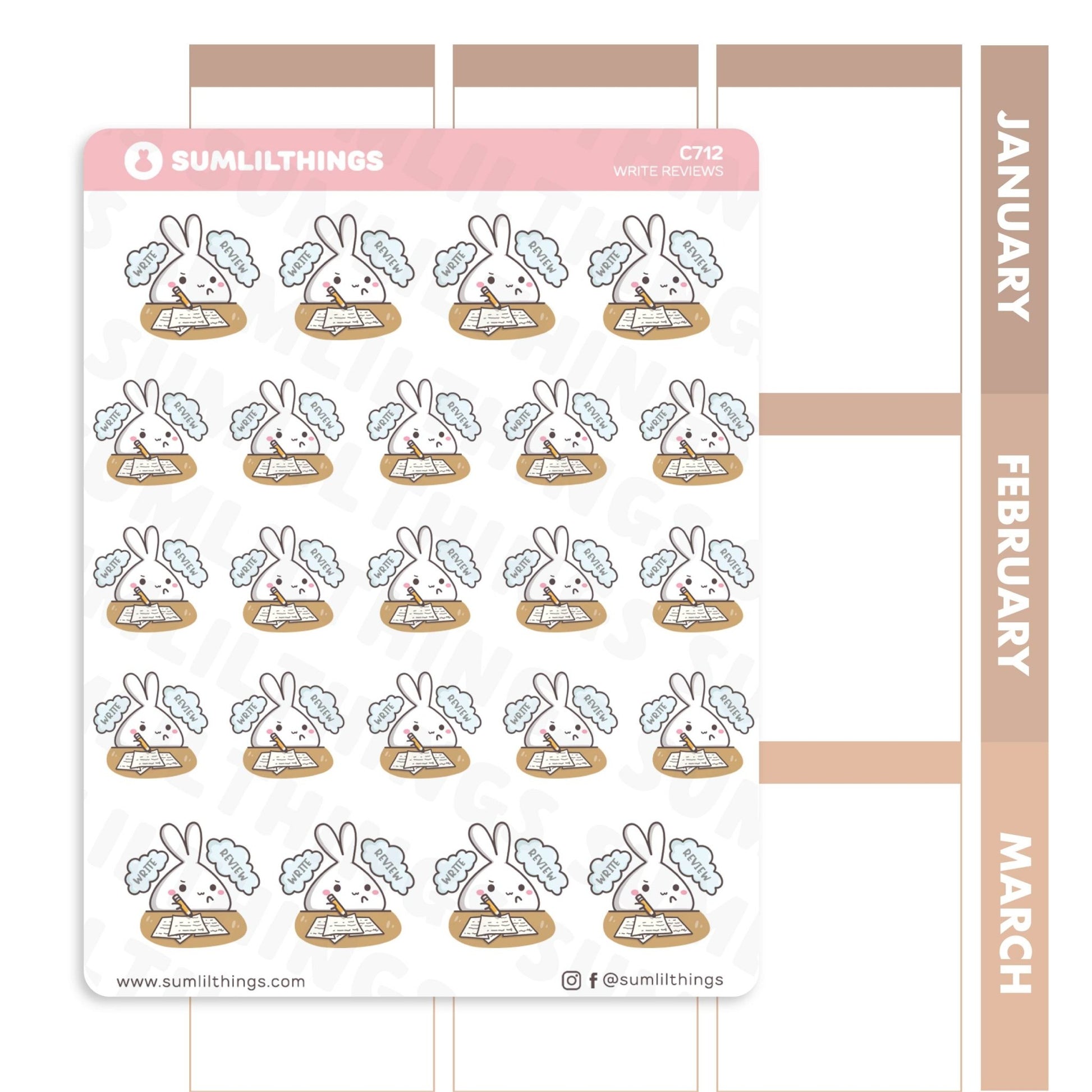 Write Lil' Review Stickers - SumLilThings