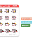 Year of the Pig Stickers - Mini Sheet - SumLilThings