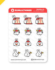 Year of the Rabbit Stickers - Mini Sheet - SumLilThings
